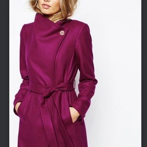Ted baker Deep tone belted coat